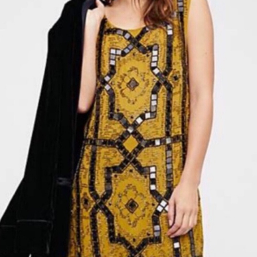 Free People Olive Green Speakeasy Dress $168